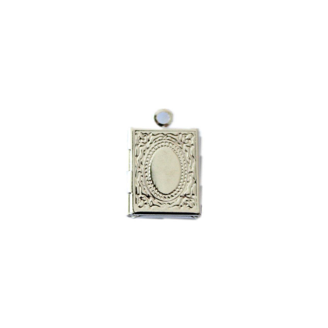 Book Locket in Silver