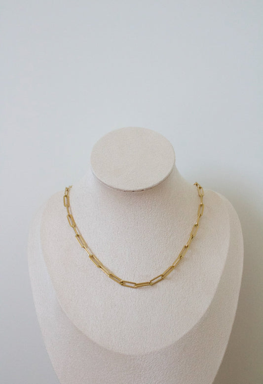 14k Gold Chunky Paperclip Chain