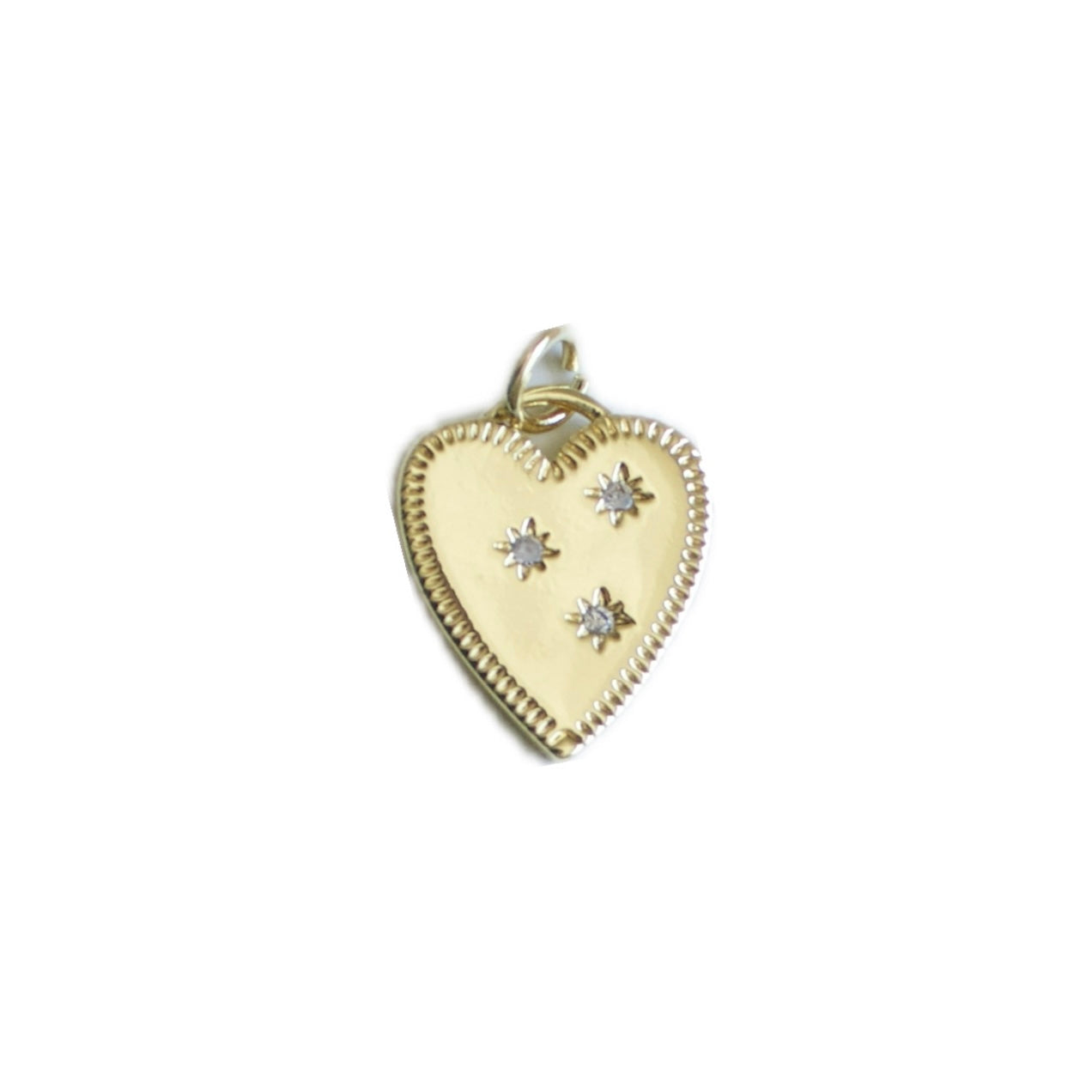 Diamond Heart Pendant in Gold