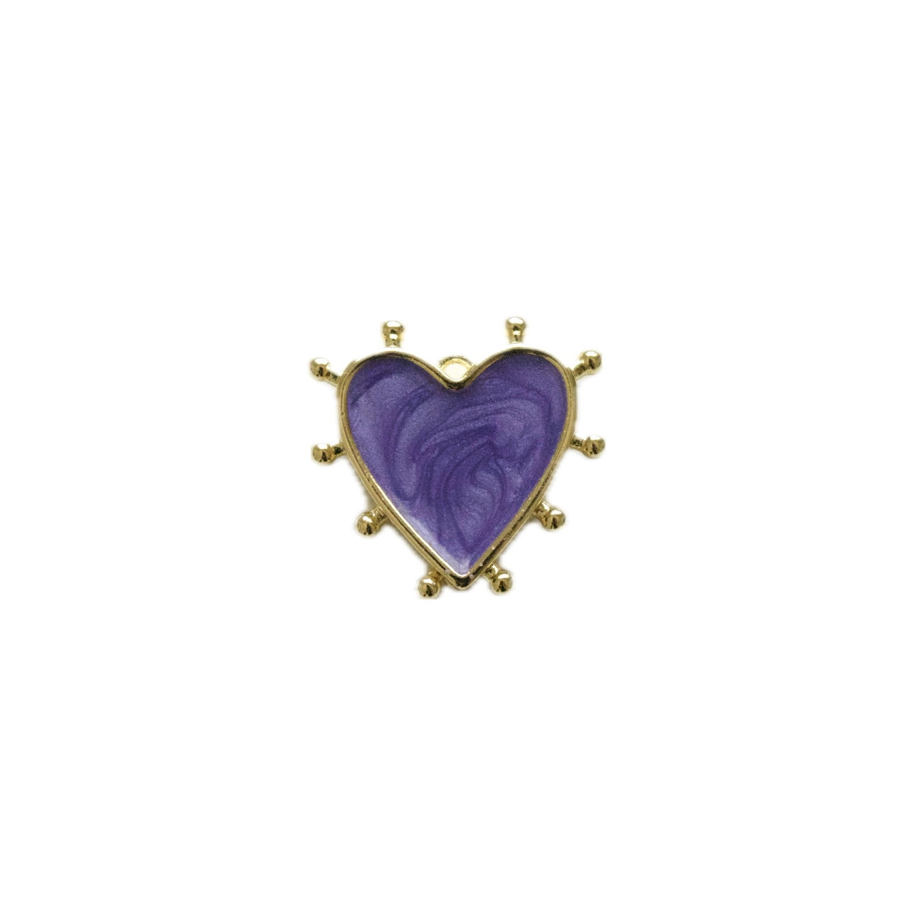 Pointed Heart in Purple